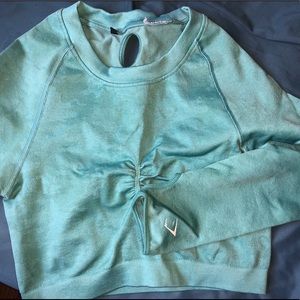 Gymshark Camo Seamless Long Sleeve Crop Top